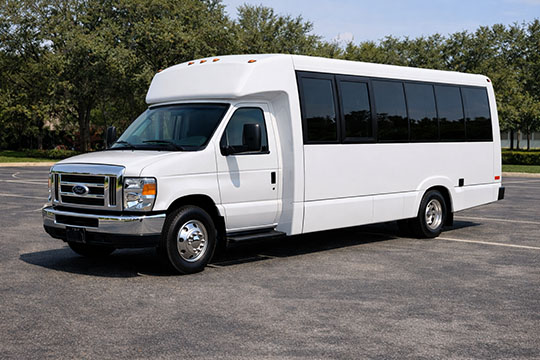 18-passenger minibus available for charter in Edinburg, TX
