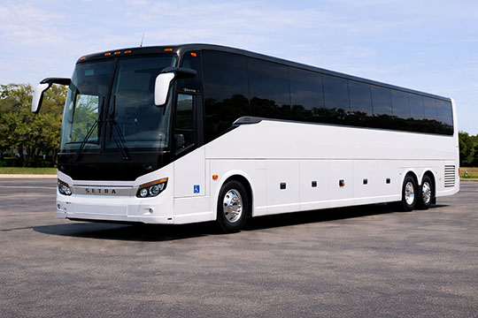 56-passenger charter bus available for charter in Edinburg, TX
